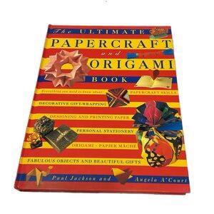 The Ultimate Papercraft and Origami Book by Paul Jackson Hardcover Coffee Table